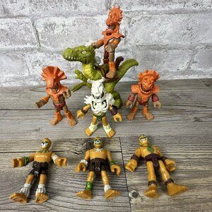 Imaginext Green Raptor Dinosaur Saddle Rider Figures Toy Velociraptor 4096